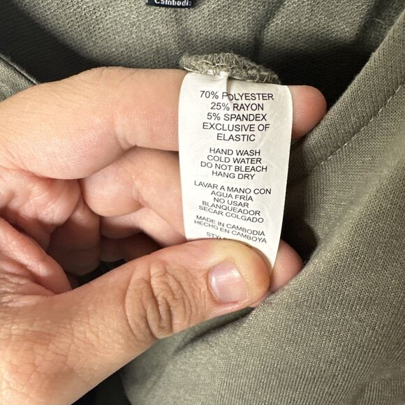 Ambience Women's Sleeveless Jumpsuit - Light Green Size Large - Drawstring Waist - Picture 9 of 12